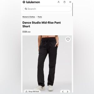 lululemon athletica Dance Studio mid-rise pant *short length
